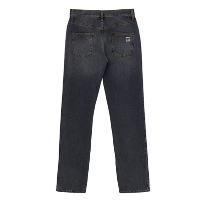 Gray Cotton Jeans Denim-Gucci-LabelTerrace.com