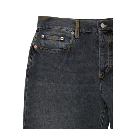 Gray Cotton Jeans Denim-Gucci-LabelTerrace.com
