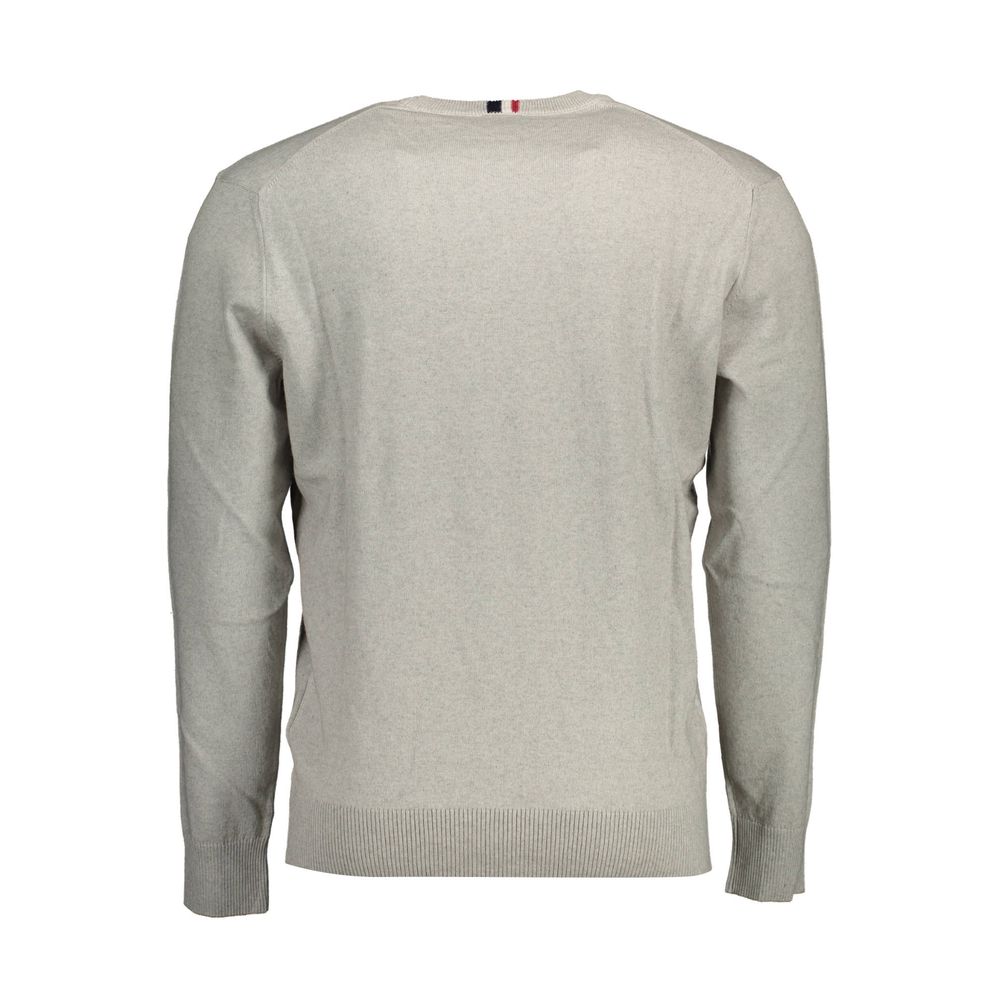 Gray Cotton Sweater-U.S. POLO ASSN.-LabelTerrace.com