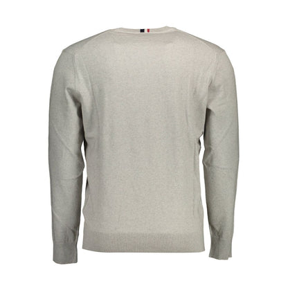 Gray Cotton Sweater-U.S. POLO ASSN.-LabelTerrace.com