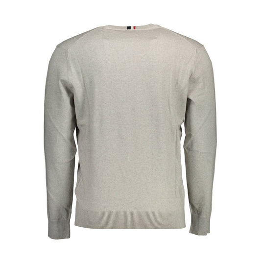 Gray Cotton Sweater-U.S. POLO ASSN.-LabelTerrace.com