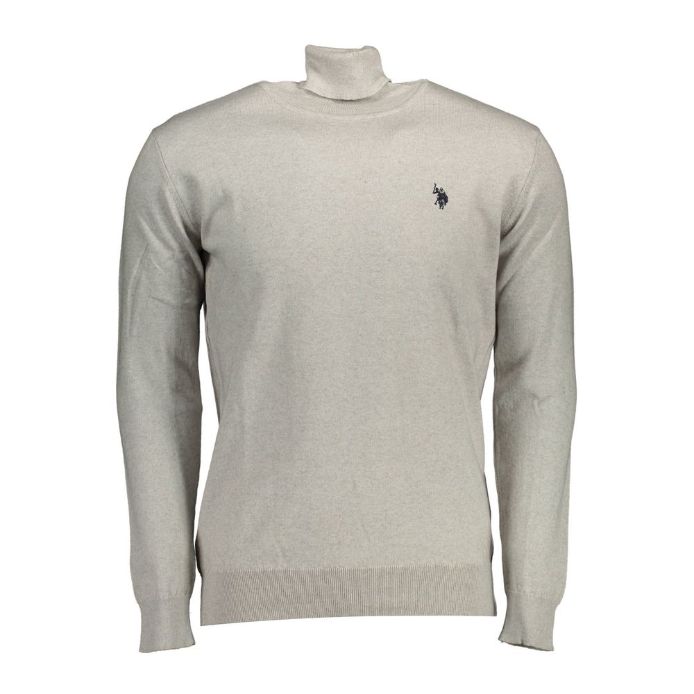 Gray Cotton Sweater-U.S. POLO ASSN.-LabelTerrace.com