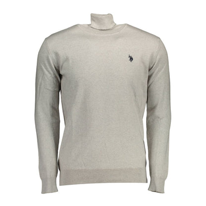 Gray Cotton Sweater-U.S. POLO ASSN.-LabelTerrace.com