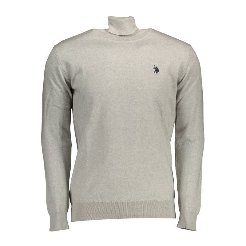 Gray Cotton Sweater-U.S. POLO ASSN.-LabelTerrace.com
