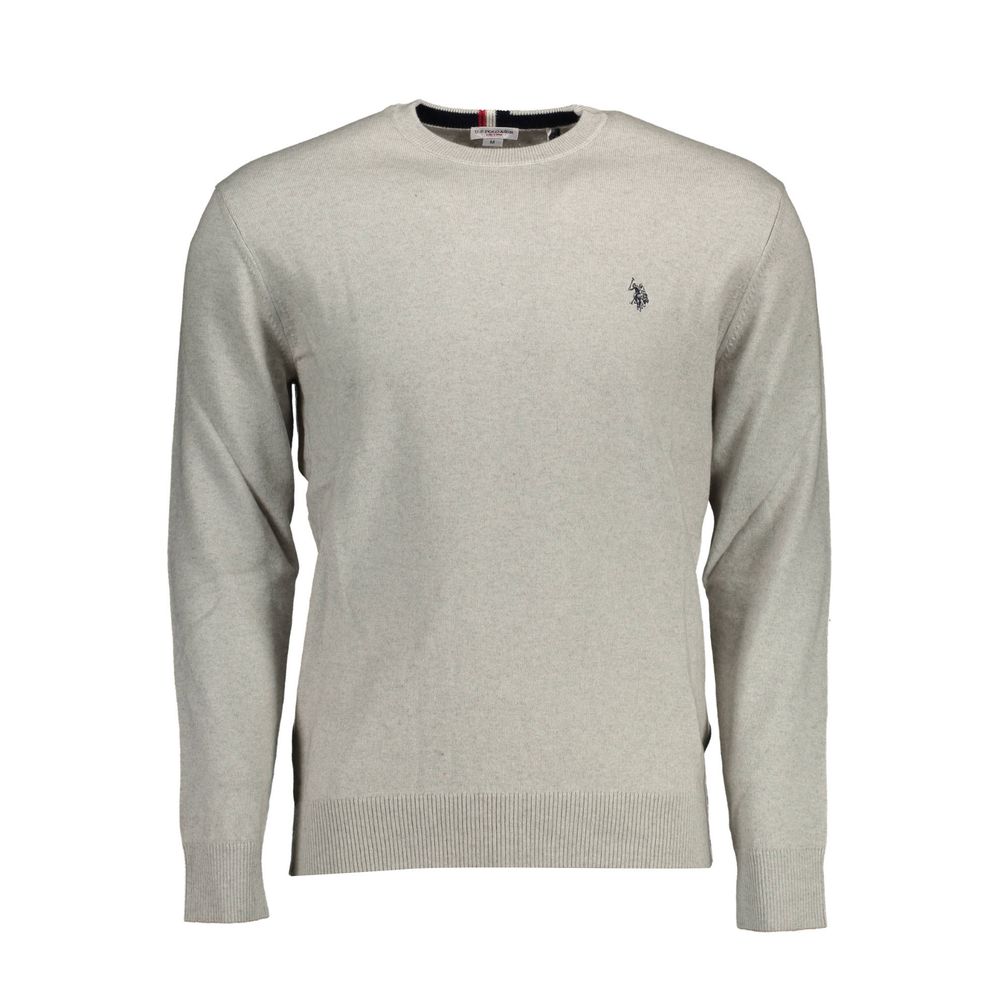 Gray Cotton Sweater-U.S. POLO ASSN.-LabelTerrace.com