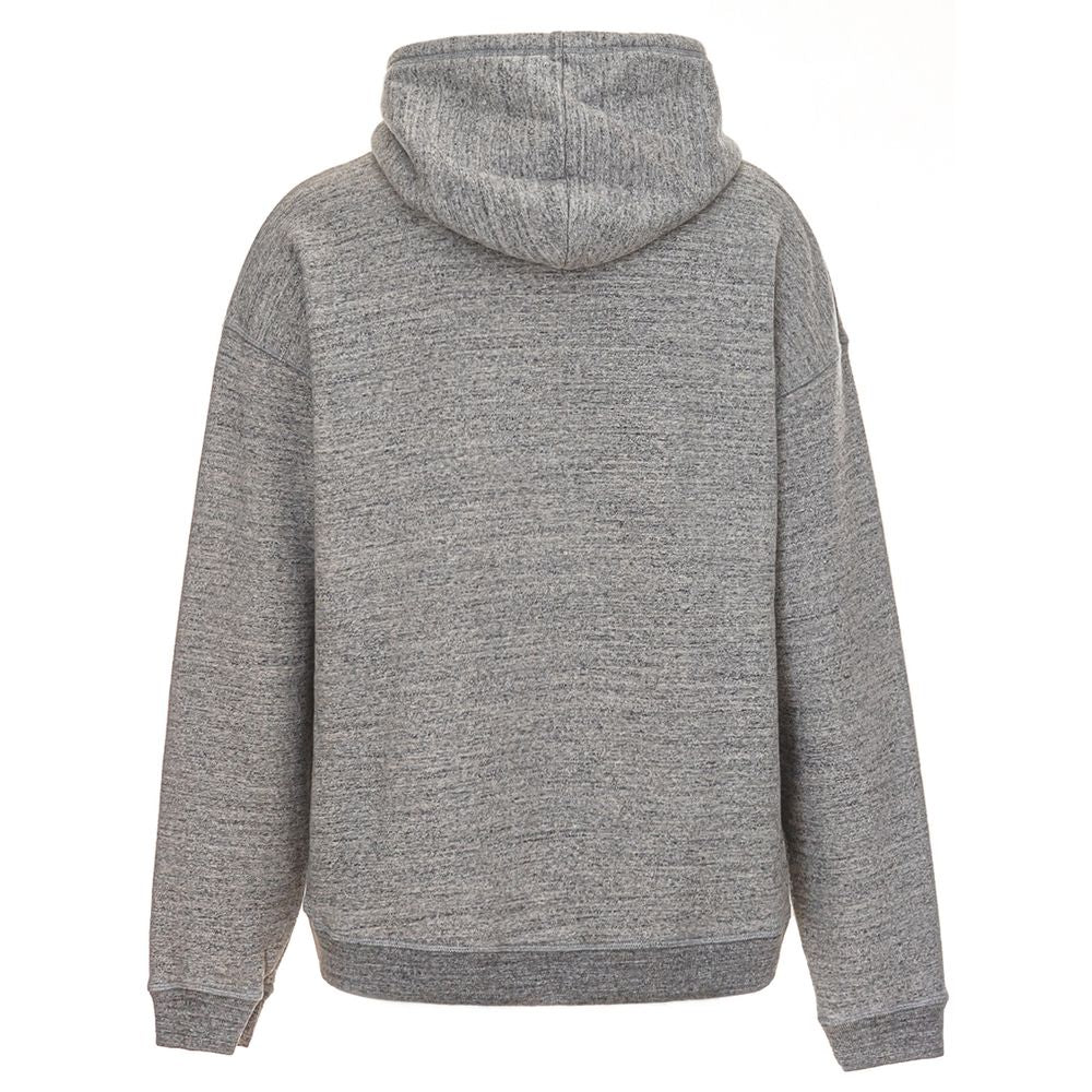 Gray Cotton Hoody-Dsquared²-LabelTerrace.com