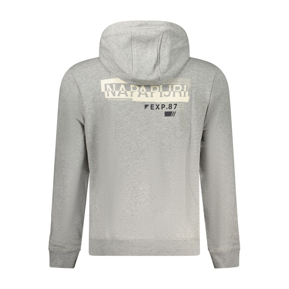 Gray Cotton Sweatshirt-Napapijri-LabelTerrace.com