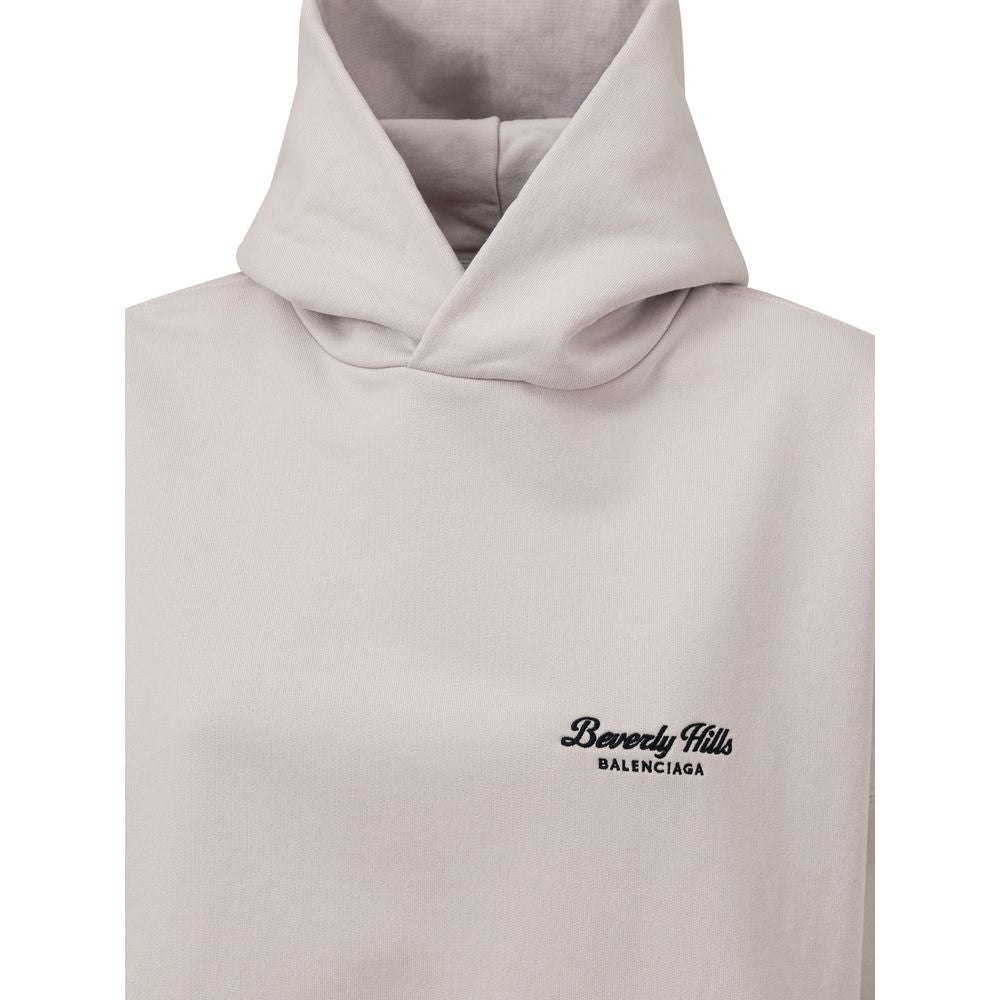 Gray Cotton Hoody-Balenciaga-LabelTerrace.com