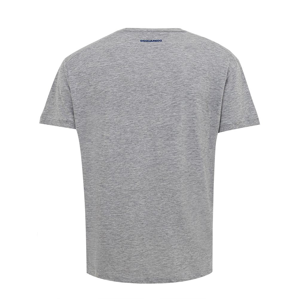 Gray Cotton T-Shirt-Dsquared²-LabelTerrace.com