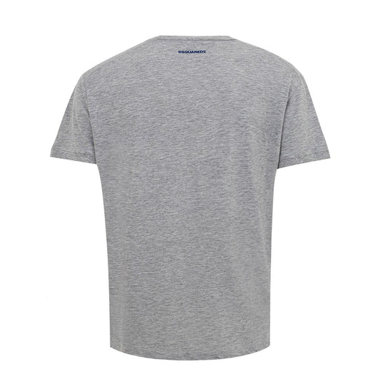 Gray Cotton T-Shirt-Dsquared²-LabelTerrace.com