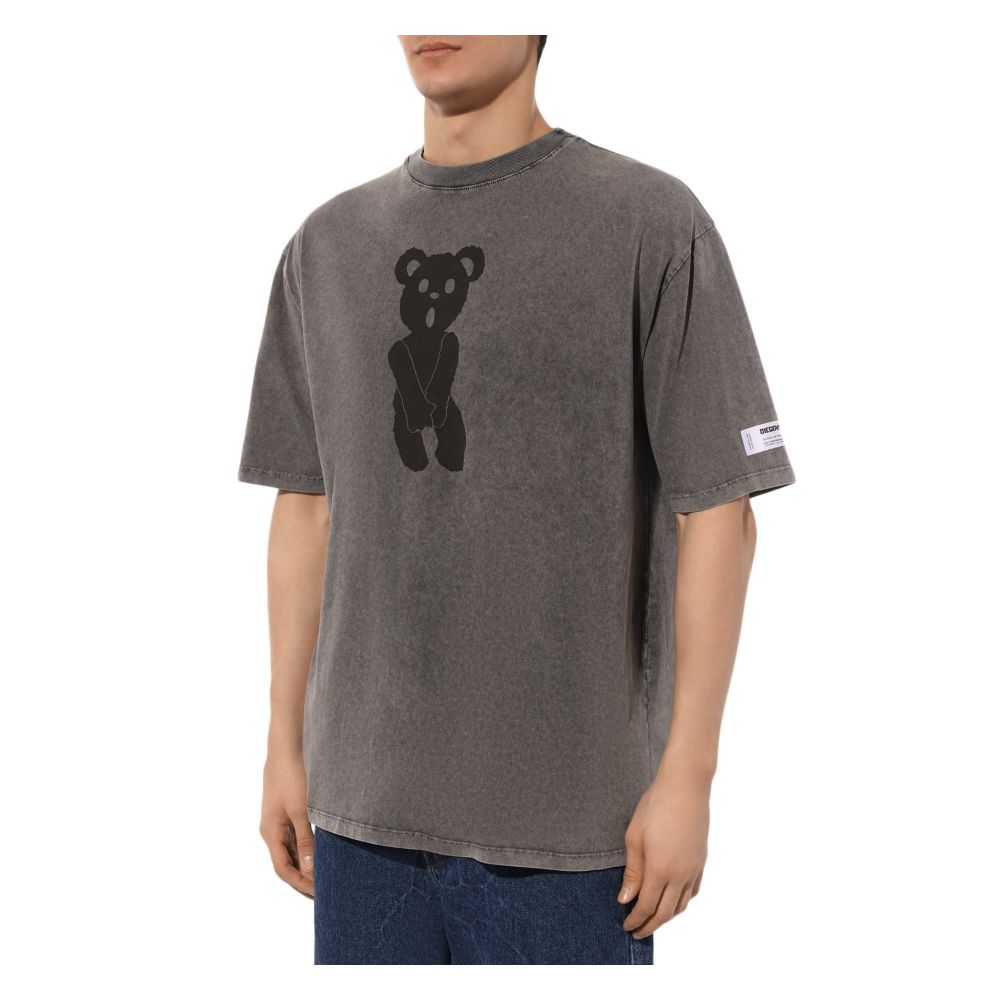 Gray Cotton T-Shirt-Diego Venturino-LabelTerrace.com
