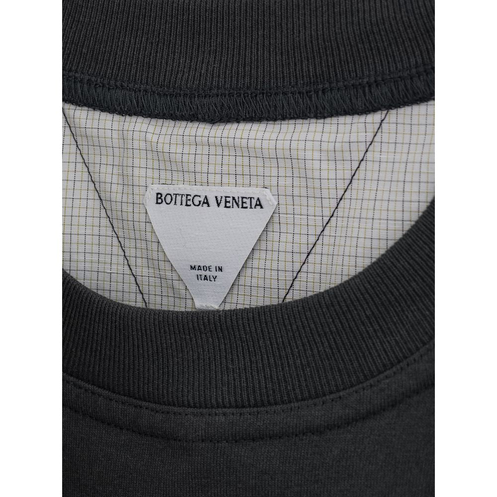 Gray Cotton T-Shirt-Bottega Veneta-LabelTerrace.com