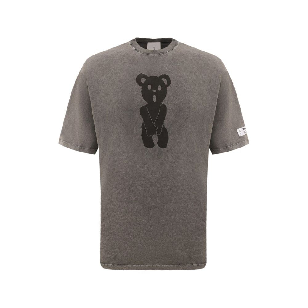 Gray Cotton T-Shirt-Diego Venturino-LabelTerrace.com