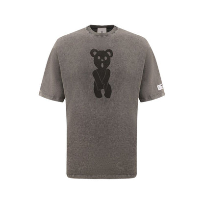 Gray Cotton T-Shirt-Diego Venturino-LabelTerrace.com
