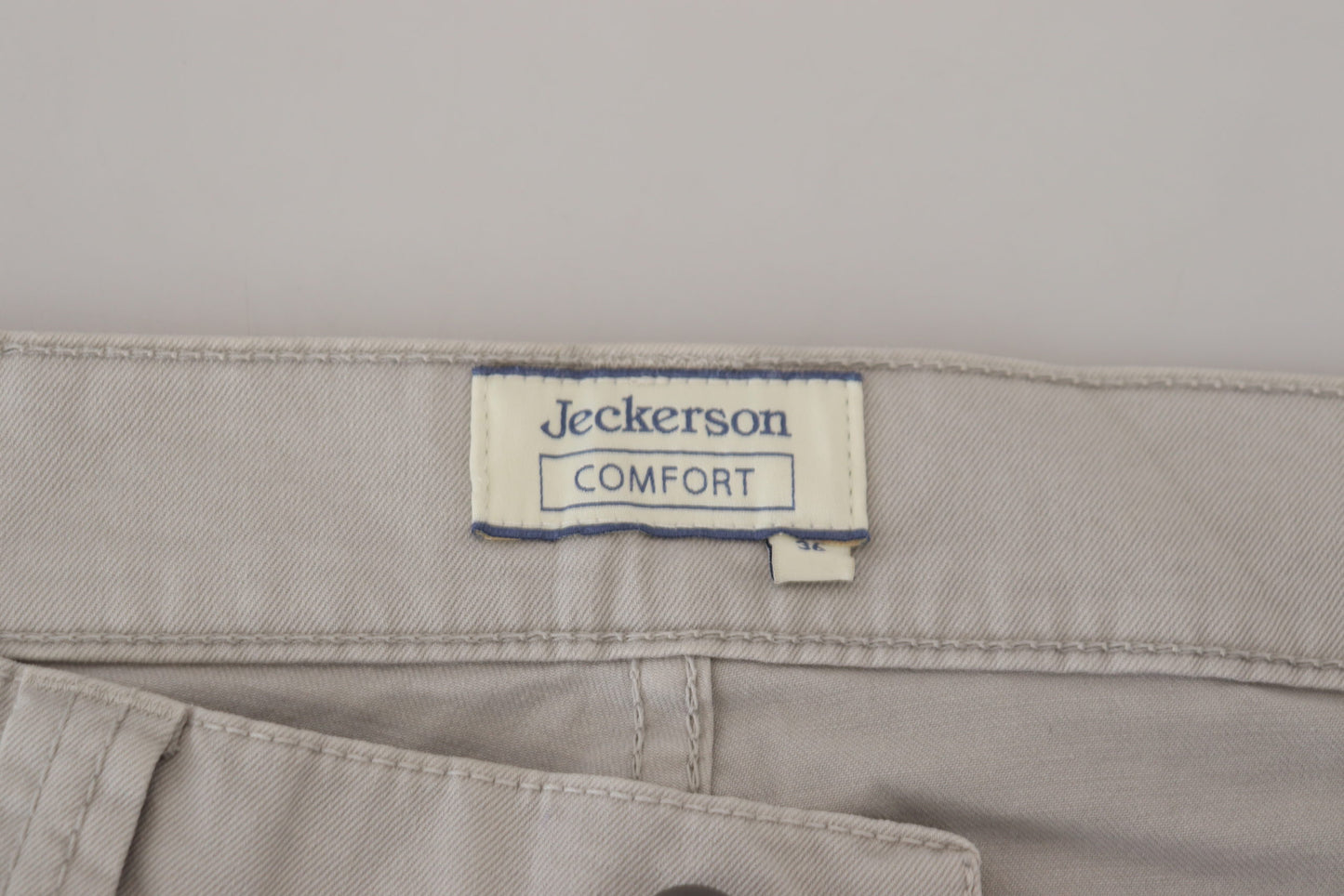 Gray Cotton Tapered Men Casual Pants-Jeckerson-LabelTerrace.com