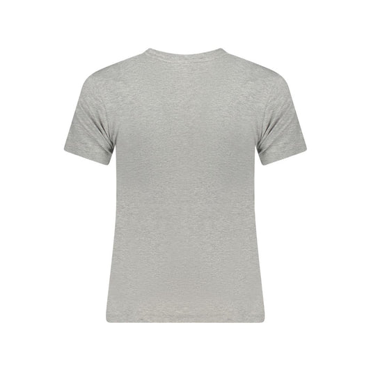 Gray Cotton Women T-Shirt