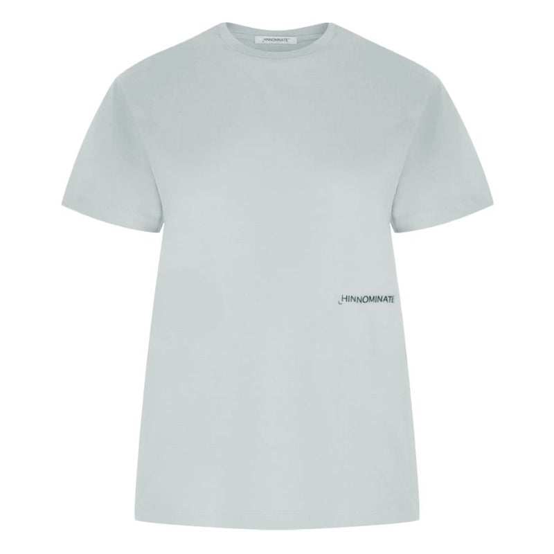 Gray Cotton Women T-Shirt-Hinnominate-LabelTerrace.com