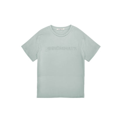 Gray Cotton Women T-Shirt-Hinnominate-LabelTerrace.com