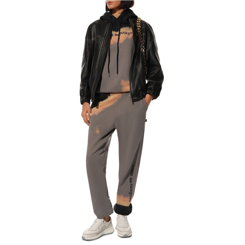 Gray Cotton Women Track Pant-Comme Des Fuckdown-LabelTerrace.com