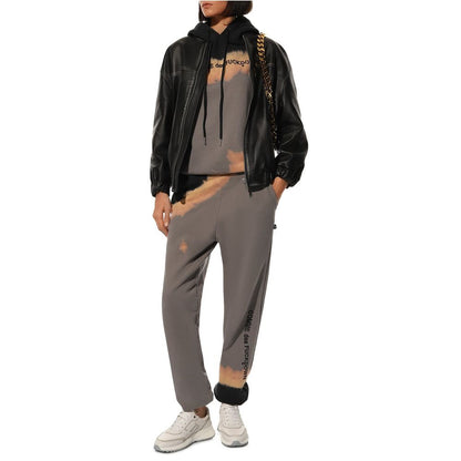 Gray Cotton Women Track Pant-Comme Des Fuckdown-LabelTerrace.com