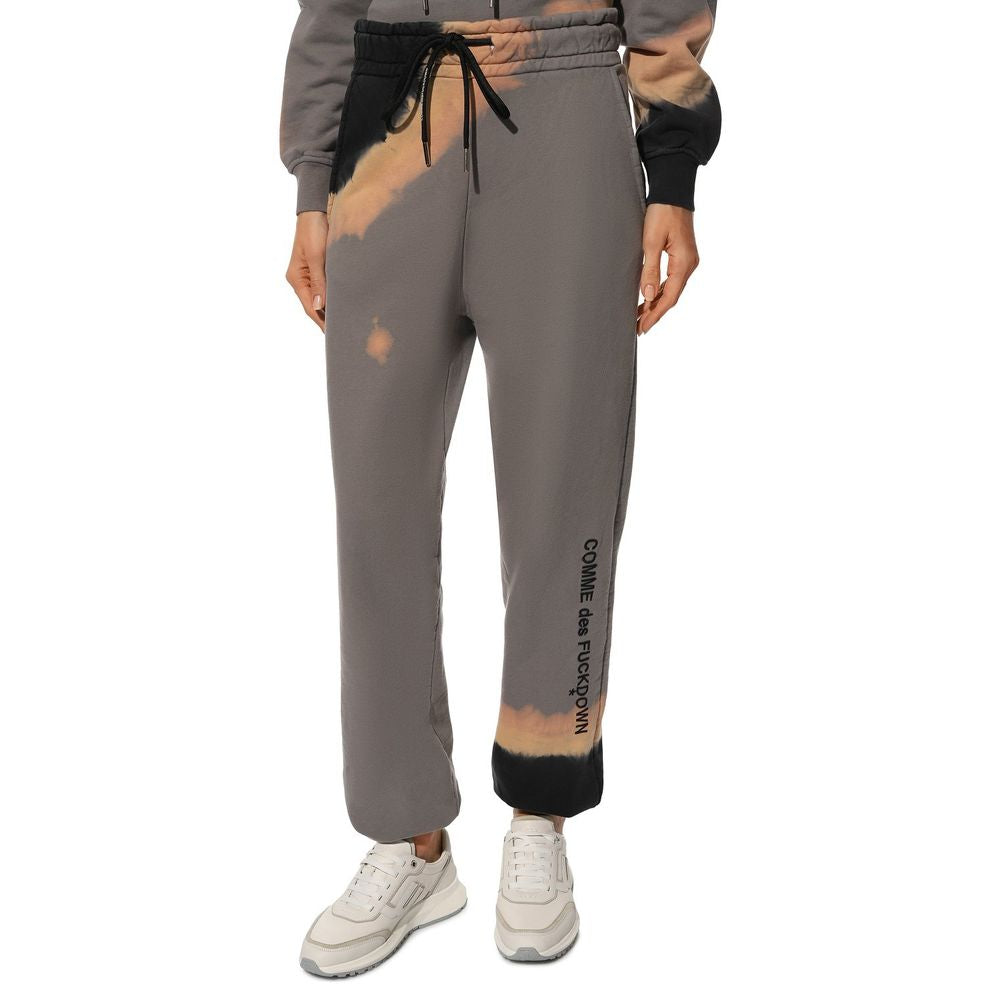 Gray Cotton Women Track Pant-Comme Des Fuckdown-LabelTerrace.com