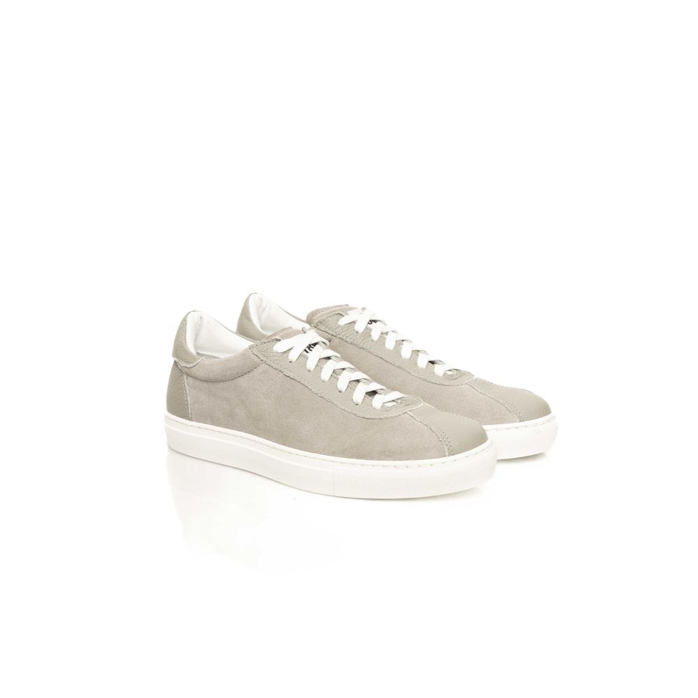 Gray Cowhide Men's Sneaker-Cerruti 1881-LabelTerrace.com