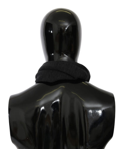 Gray #DGLovesLondon Wool Wrap Wool Scarf-Dolce & Gabbana-LabelTerrace.com