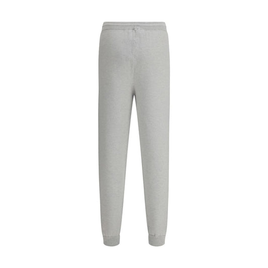 Gray Elastane Casual Pants