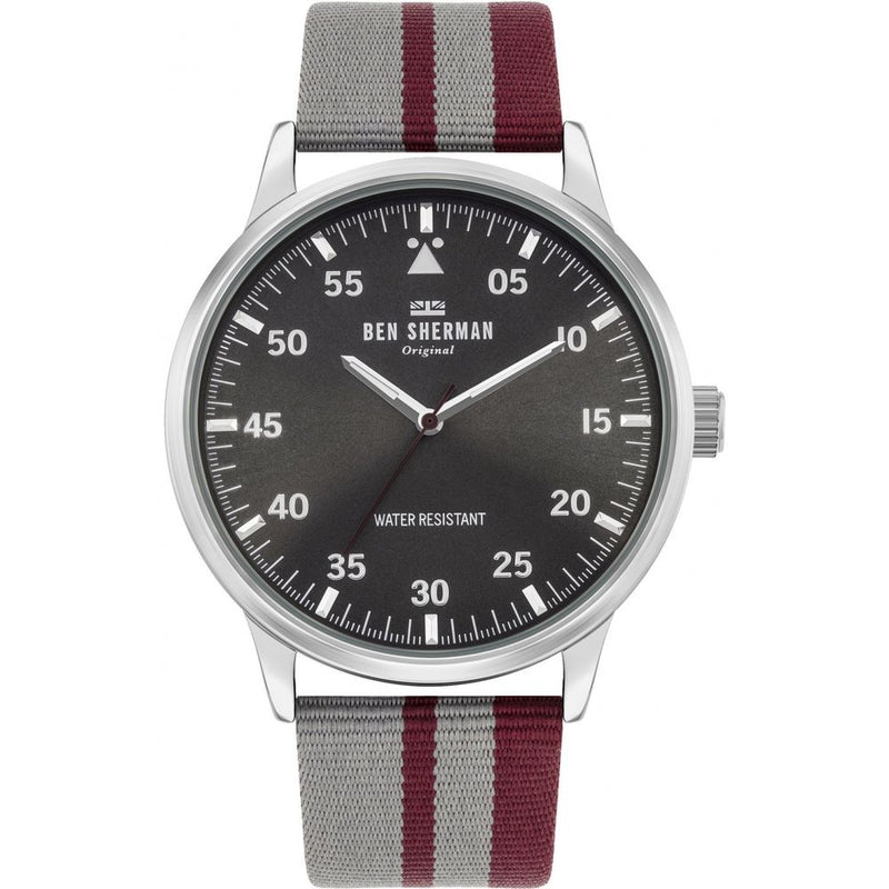 Gray Fabric Dress Watch-Ben Sherman-LabelTerrace.com