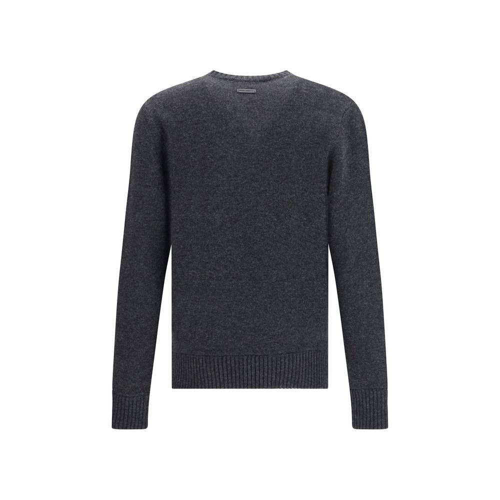 Gray Fleece Wool Sweatshirt