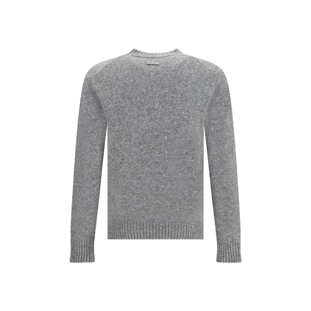 Gray Fleece Wool Sweatshirt