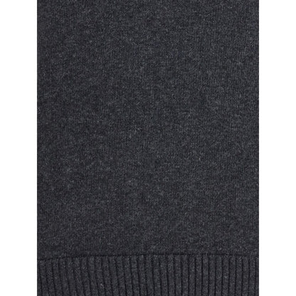 Gray Fleece Wool Sweatshirt