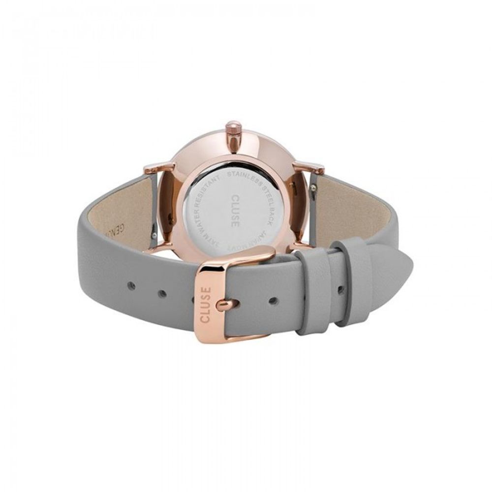 Gray Leather Watch-Cluse-LabelTerrace.com