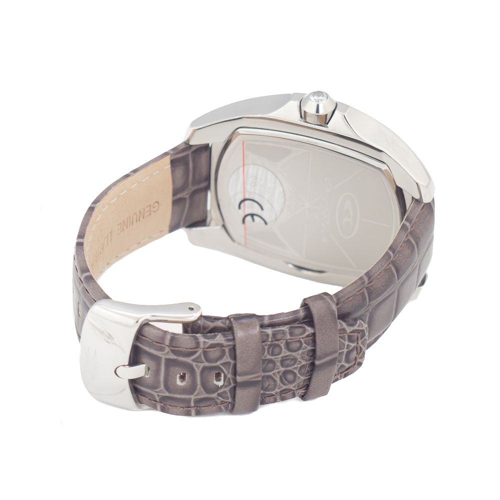Gray Leather Watch-Chronotech-LabelTerrace.com