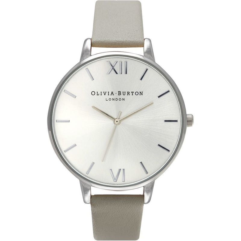 Gray Leather Watch-Olivia Burton-LabelTerrace.com