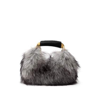 Gray Leather Handbag-Tom Ford-LabelTerrace.com