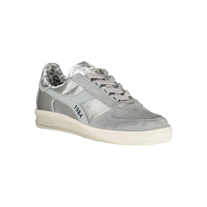 Gray Leather Women Sneaker-Diadora-LabelTerrace.com