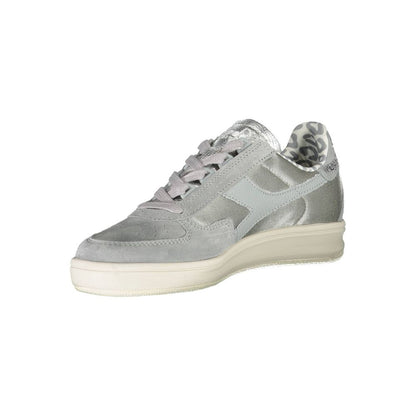 Gray Leather Women Sneaker-Diadora-LabelTerrace.com