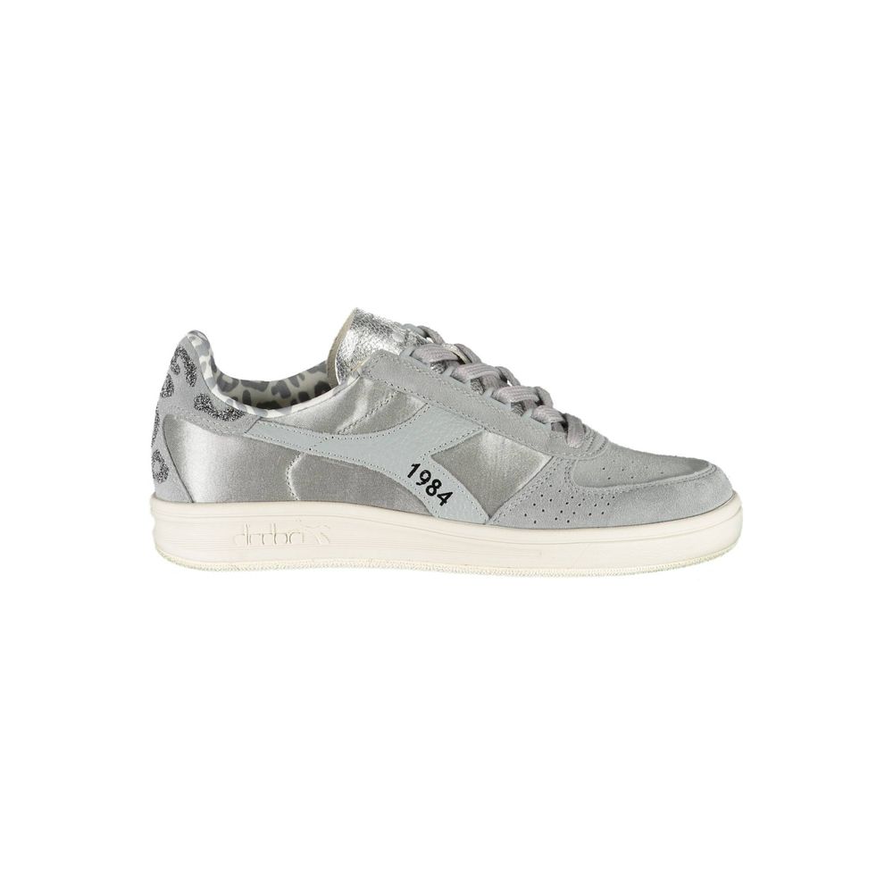 Gray Leather Women Sneaker-Diadora-LabelTerrace.com