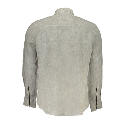 Gray Linen Shirt-North Sails-LabelTerrace.com