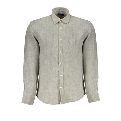 Gray Linen Shirt-North Sails-LabelTerrace.com
