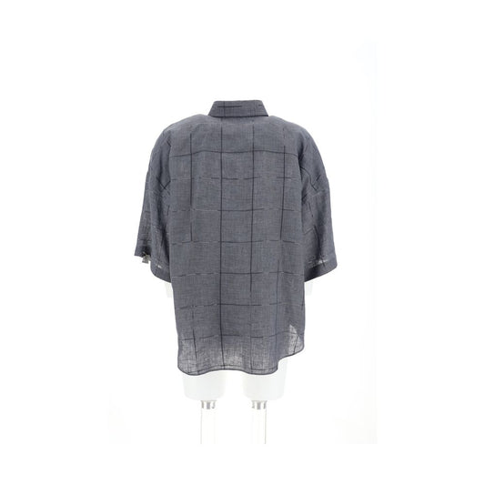 Gray Linen Shortsleeve Shirt