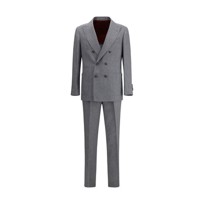 Gray Linen Two-Piece Suit