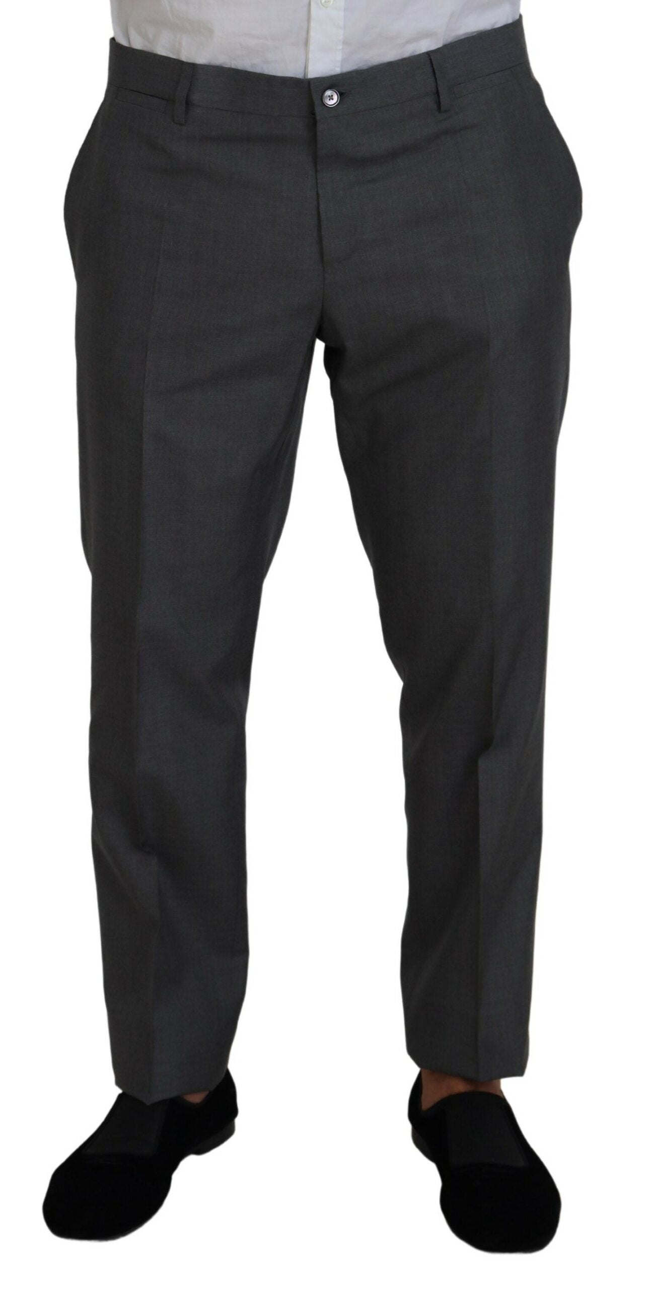 Gray MARTINI 3 Piece Slim Fit Suit-Dolce & Gabbana-LabelTerrace.com