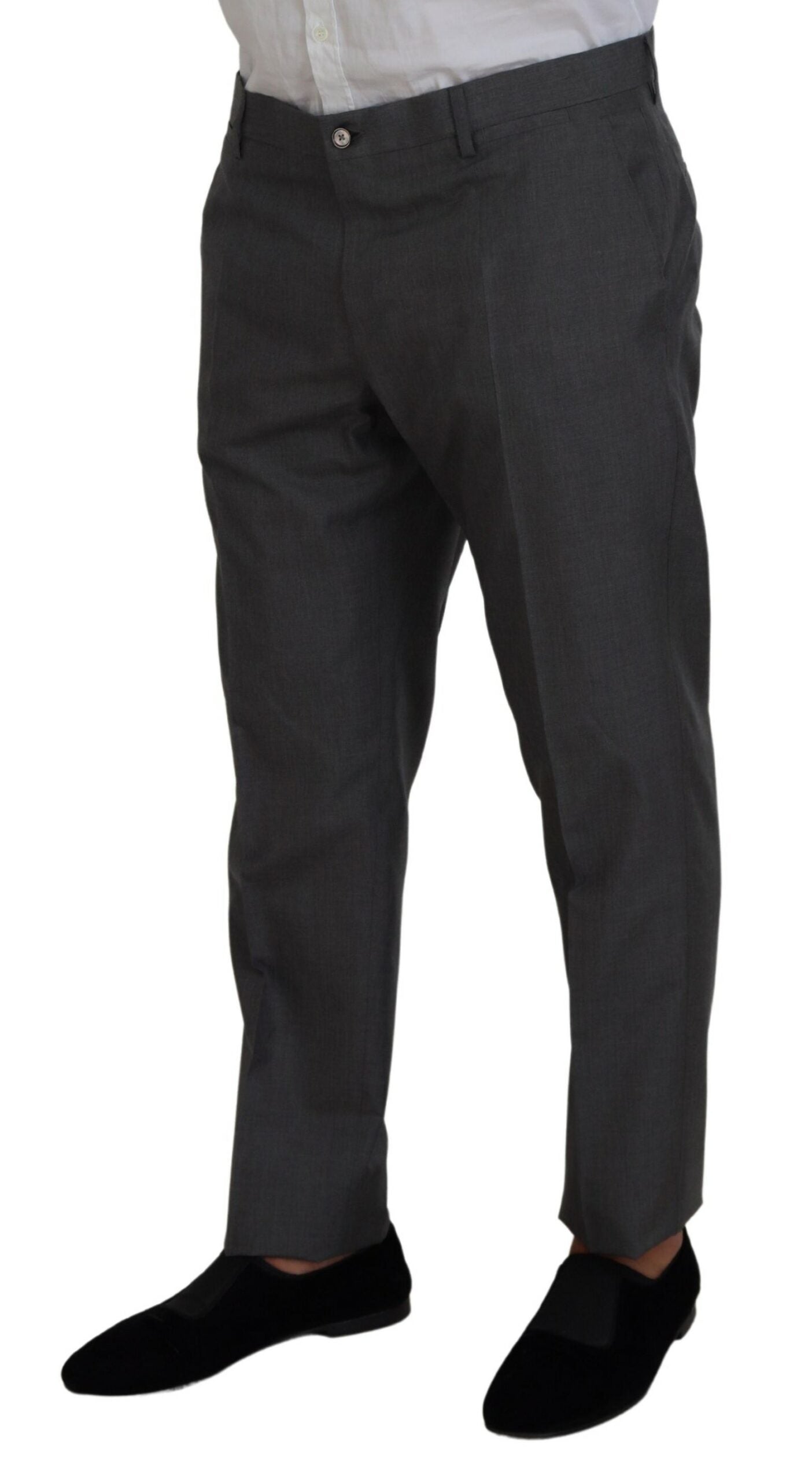 Gray MARTINI 3 Piece Slim Fit Suit-Dolce & Gabbana-LabelTerrace.com