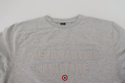 Gray Men Pullover Sweatshirt Sweater-Aeronautica Militare-LabelTerrace.com