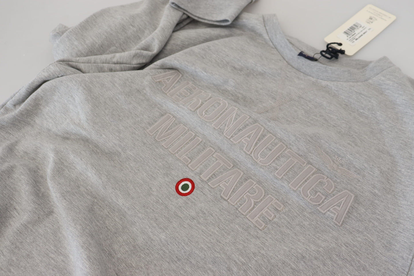 Gray Men Pullover Sweatshirt Sweater-Aeronautica Militare-LabelTerrace.com