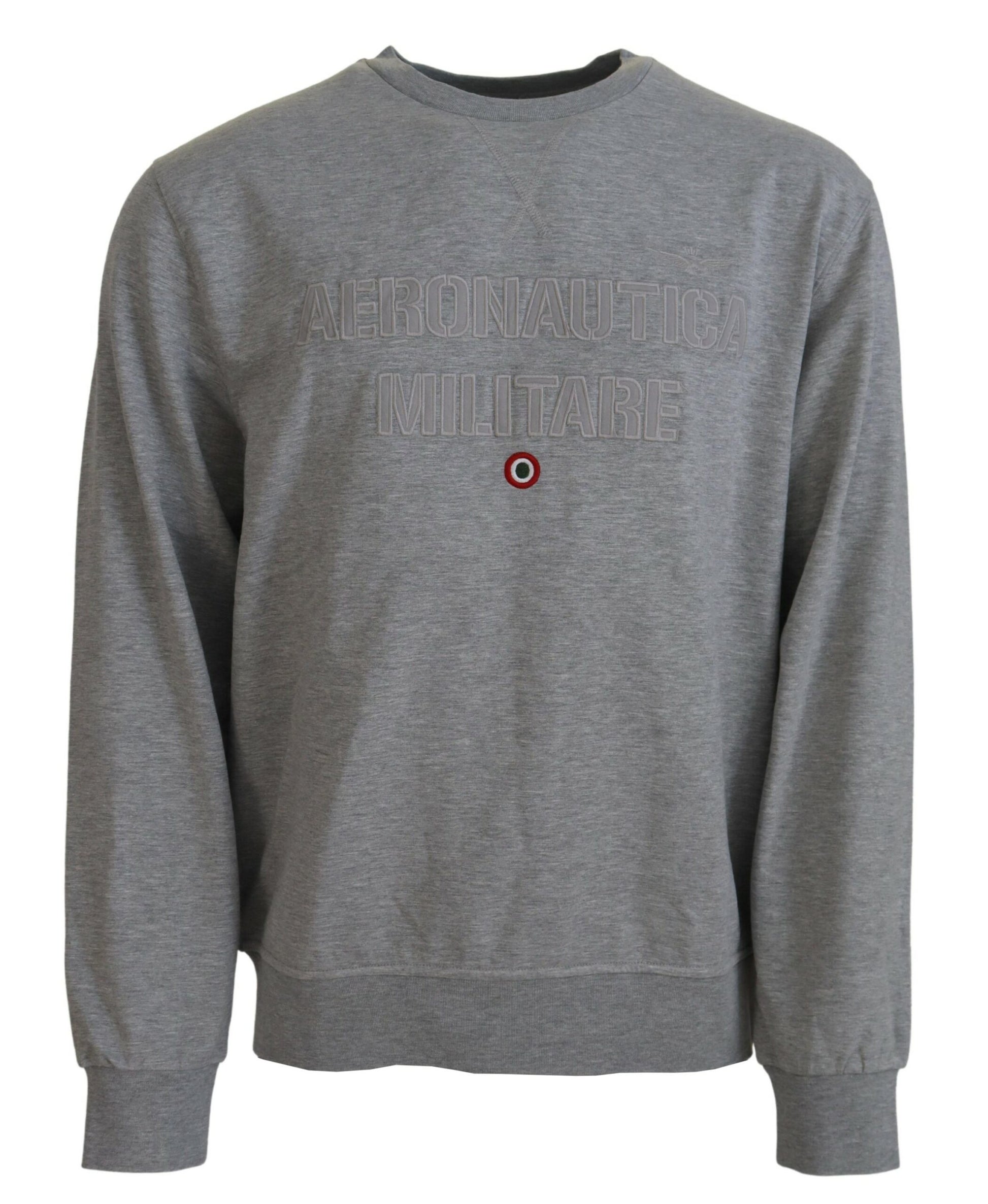Gray Men Pullover Sweatshirt Sweater-Aeronautica Militare-LabelTerrace.com