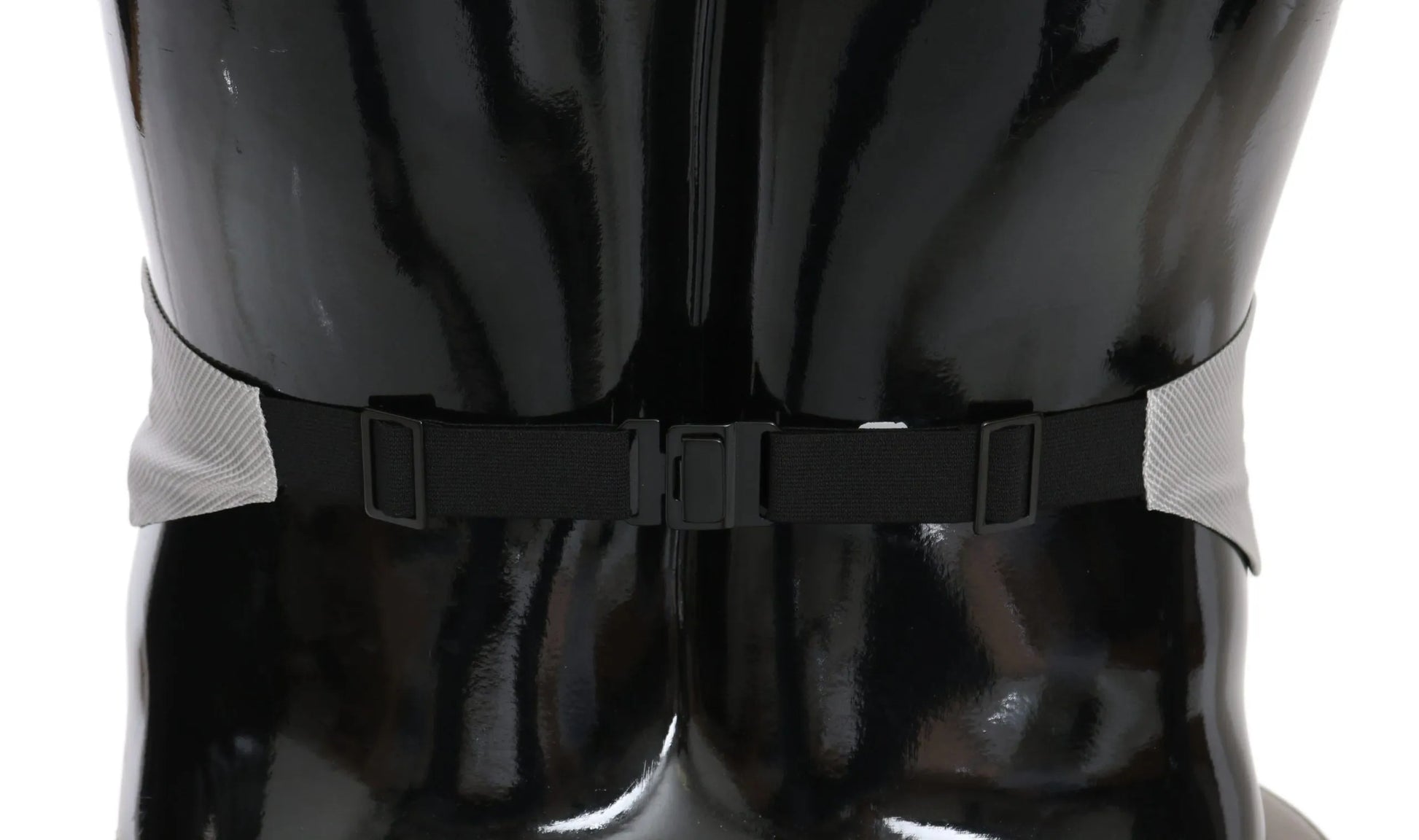 Gray Men Waist Belt 100% Silk Cummerbund-Dolce & Gabbana-LabelTerrace.com