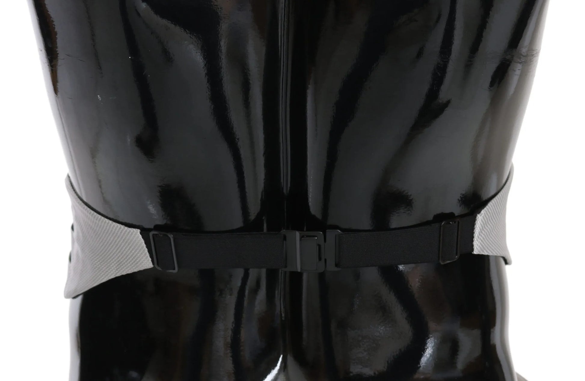 Gray Men Waist Belt 100% Silk Cummerbund-Dolce & Gabbana-LabelTerrace.com